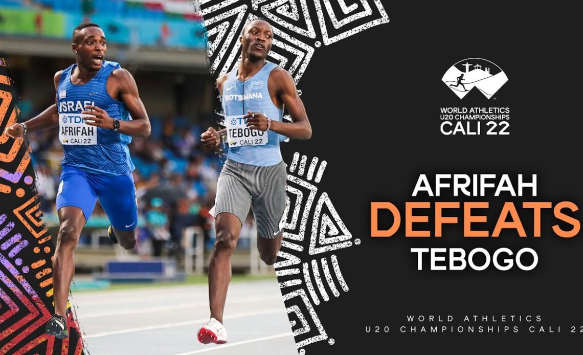 Afrifah surprises Tebogo to win 200m gold in 19.96 | World Athletics U20 Championships Cali 2022