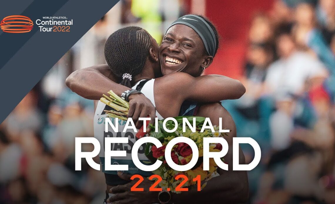 Aminatou Seyni beats Allyson Felix over 200m | Continental Tour Gold Ostrava 2022
