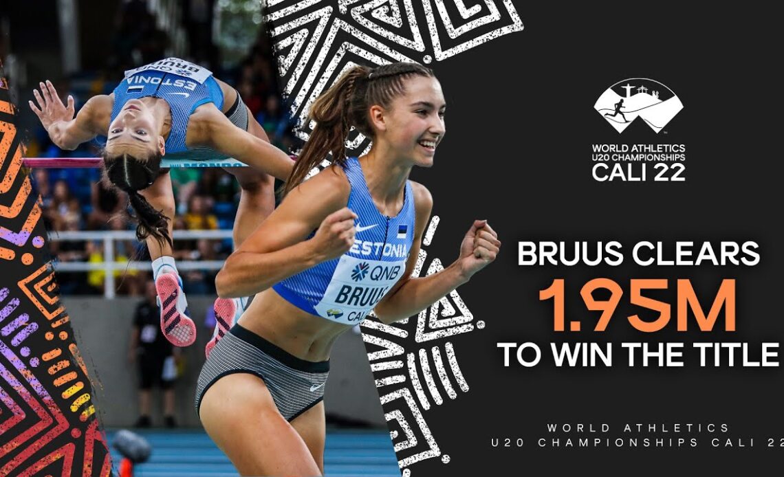 Bruus clears 1.95m for high jump gold | World Athletics U20 Championships Cali 2022