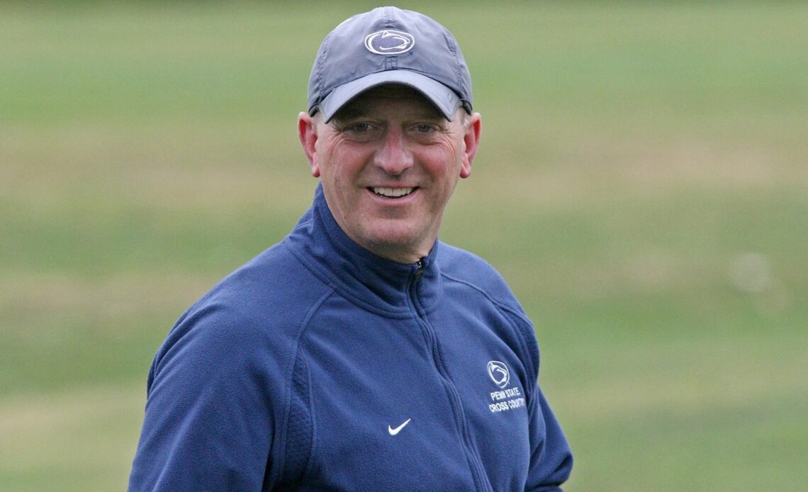 Penn State men's & women's cross country head coach John Gondak at  the 2019 Harry Groves Spiked Shoe Invitational on Sept. 13, 2019.   Photo/Craig Houtz