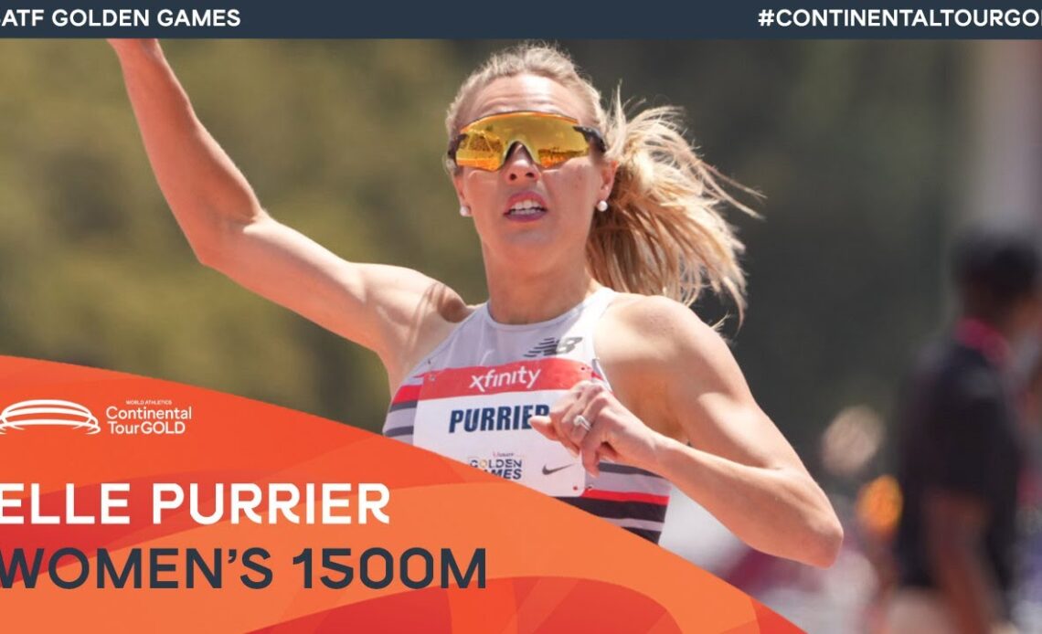 Elle Purrier breaks 4 minutes for 1500m | USATF Golden Games Continental Tour Gold
