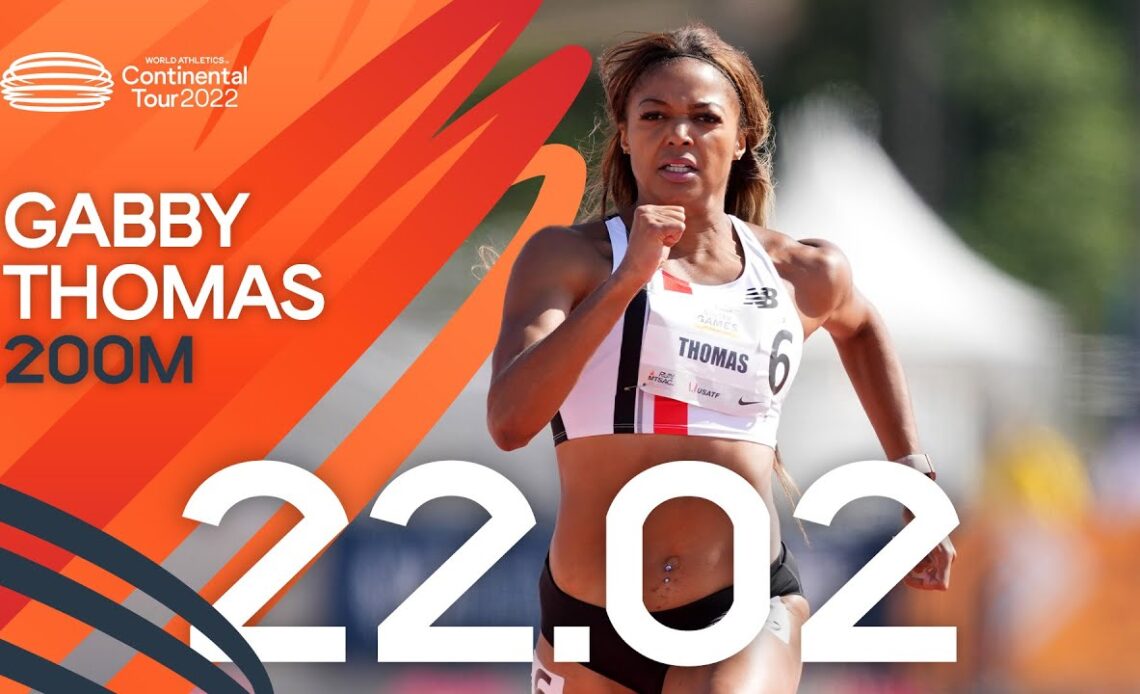 Gabby Thomas beats Prandini and Brown over 200m 🔥 | Continental Tour Gold 2022
