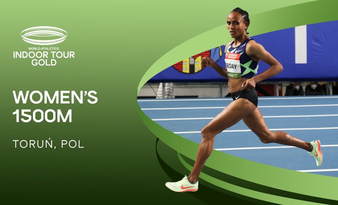 Gudaf Tsegay attempts world indoor 1500m record | World Indoor Tour Torun 2022