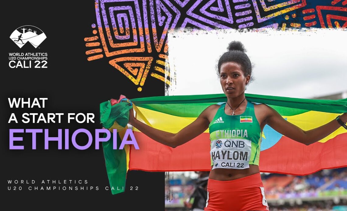 Haylom breaks CR and strikes 1500m gold | World Athletics U20 Championships Cali 2022