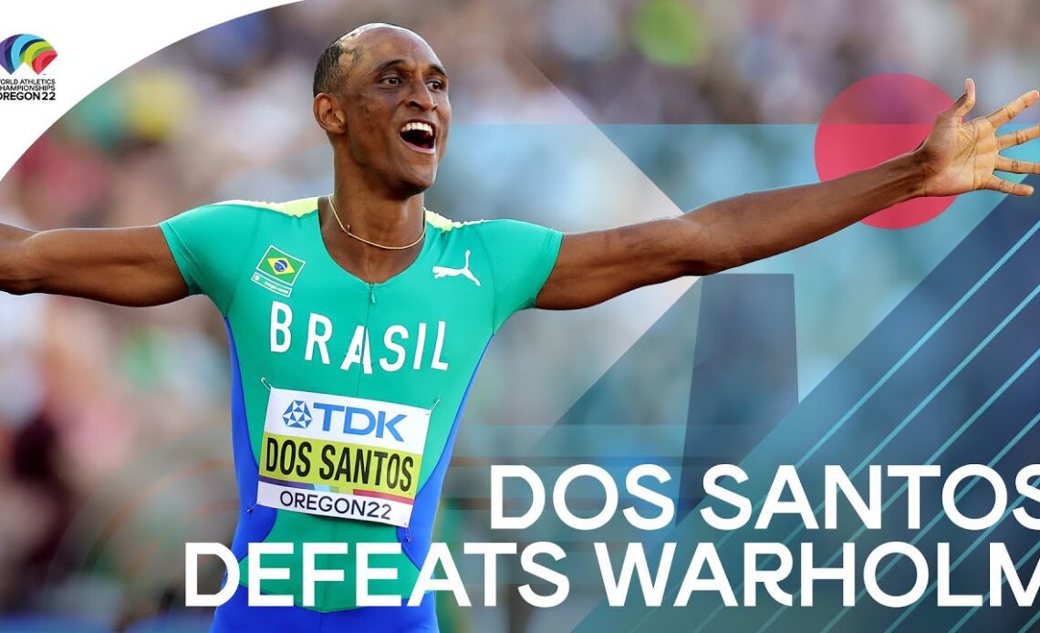 INSANE RACE! Dos Santos wins 400m hurdles title 🇧🇷 | World Athletics Championships Oregon 22