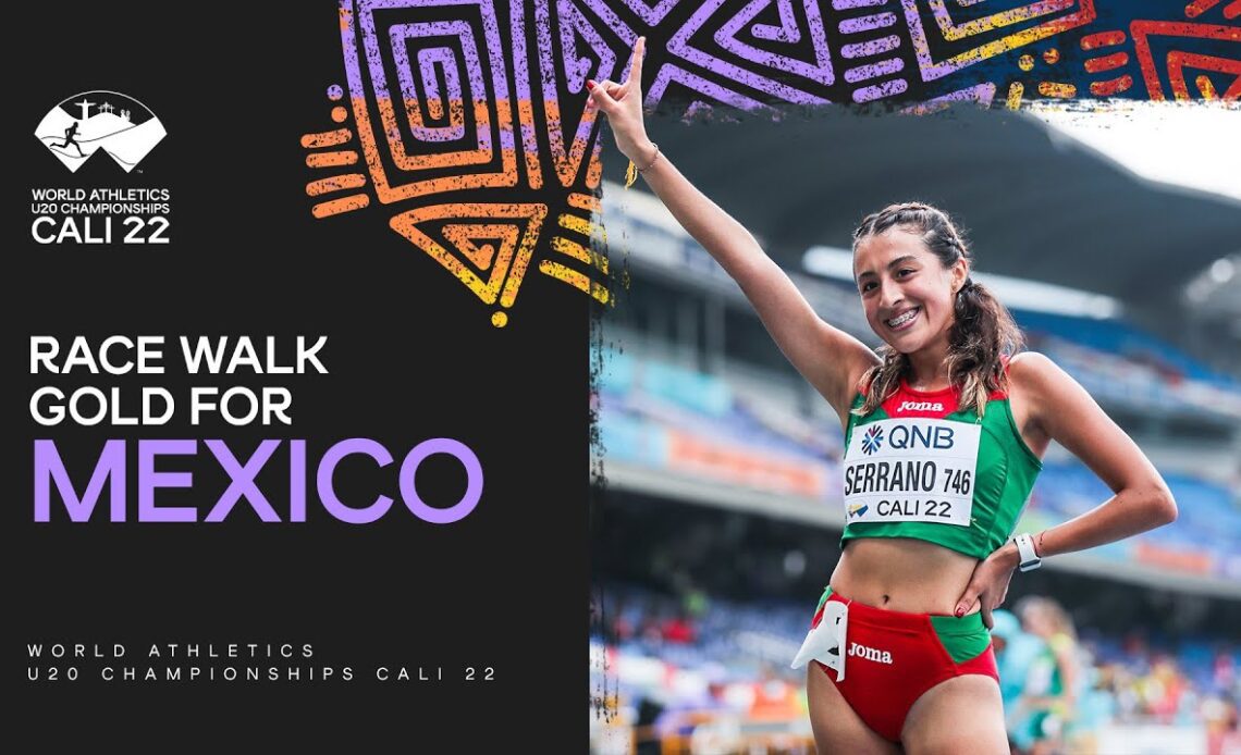 Karla Ximena Serrano strikes 10,000m race walk gold | World Athletics U20 Championships Cali 2022