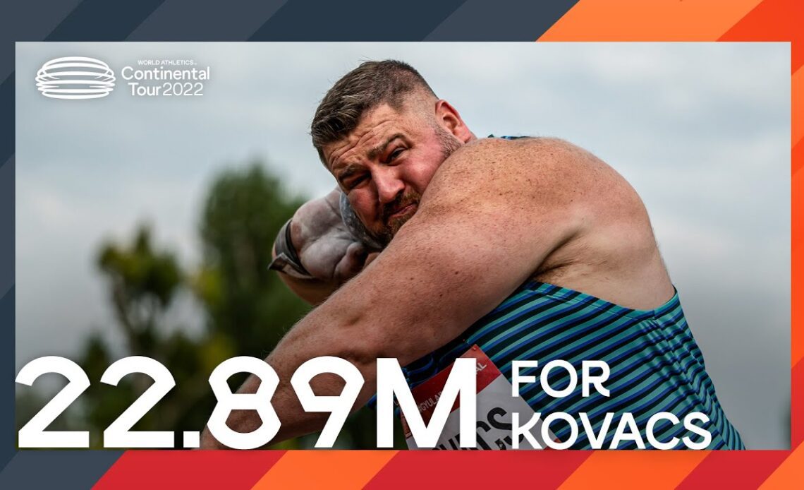 Kovacs shines in men's shot put | Continental Tour Gold 2022