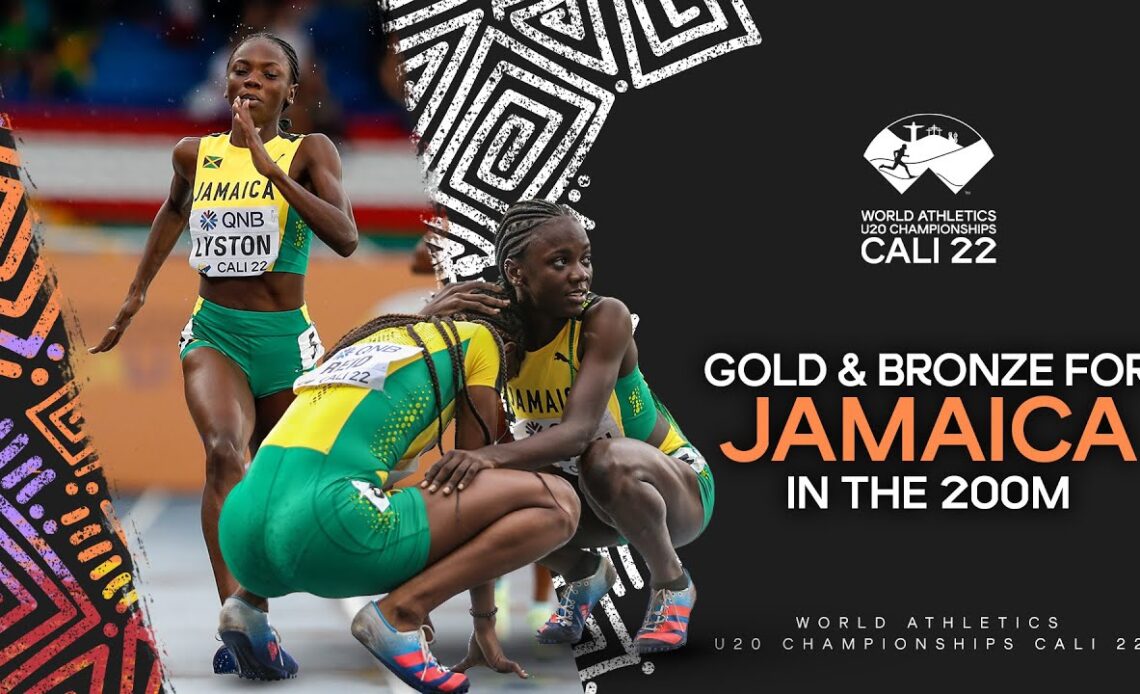 Lyston storms to 22.65 for 200m gold | World Athletics U20 Championships Cali 2022