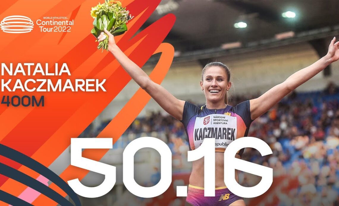 Natalia Kaczmarek 🇵🇱 beats Candice Mcleod 🇯🇲over 400m | Continental Tour Gold Ostrava 2022