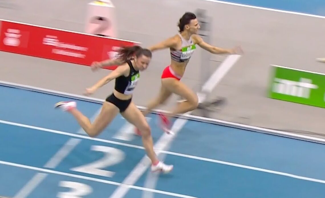Photo Finish For World Lead 51.92 400m | 2022 World Indoor Tour Karlsruhe