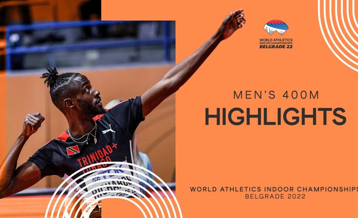 Richards breaks championship record for 400m gold | World Indoor Championships Belgrade 22