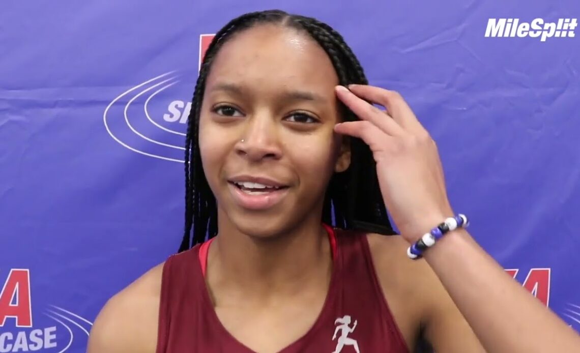 Shawnti Jackson Reacts To Junior Class National Record 300m