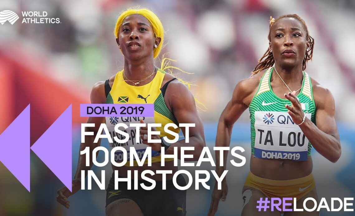 Shelly-Ann dominates with fastest 100m heat ever 🇯🇲🔥 | Women's 100m heats Doha 2019