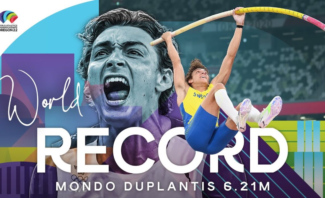 WORLD RECORD - Mondo Duplantis clears 6.21m | World Athletics Championships Oregon 22