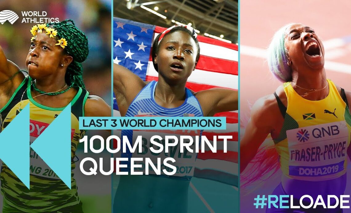 Women's 100m world champions  | Last Three World Champions