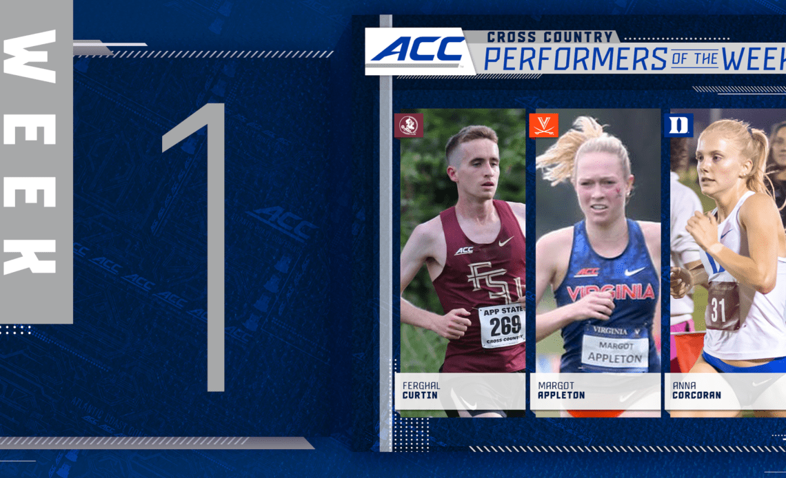 ACC Announces Week 1 Cross Country Honors