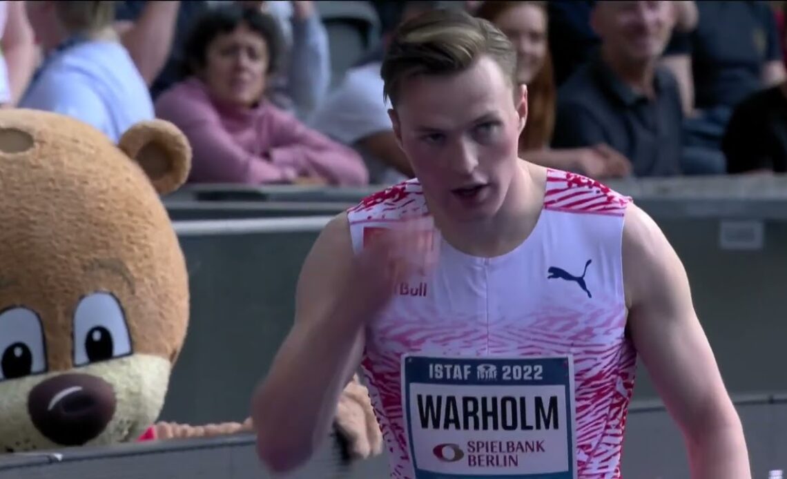 Karsten Warholm DOMINATES 2022 Berlin Continental Tour 400m Hurdles