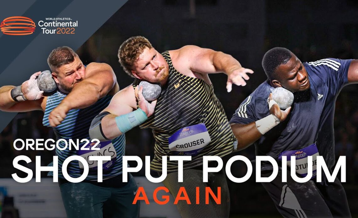 Oregon podium repeat in the men's shot put | Continental Tour Gold 2022