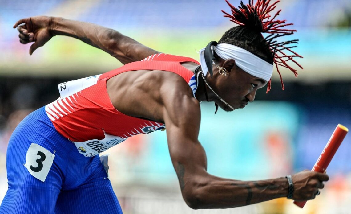 USC's Johnny Brackins Jr. Earns Bronze In 4x100m Relay At 2022 World Athletics U20 Championships