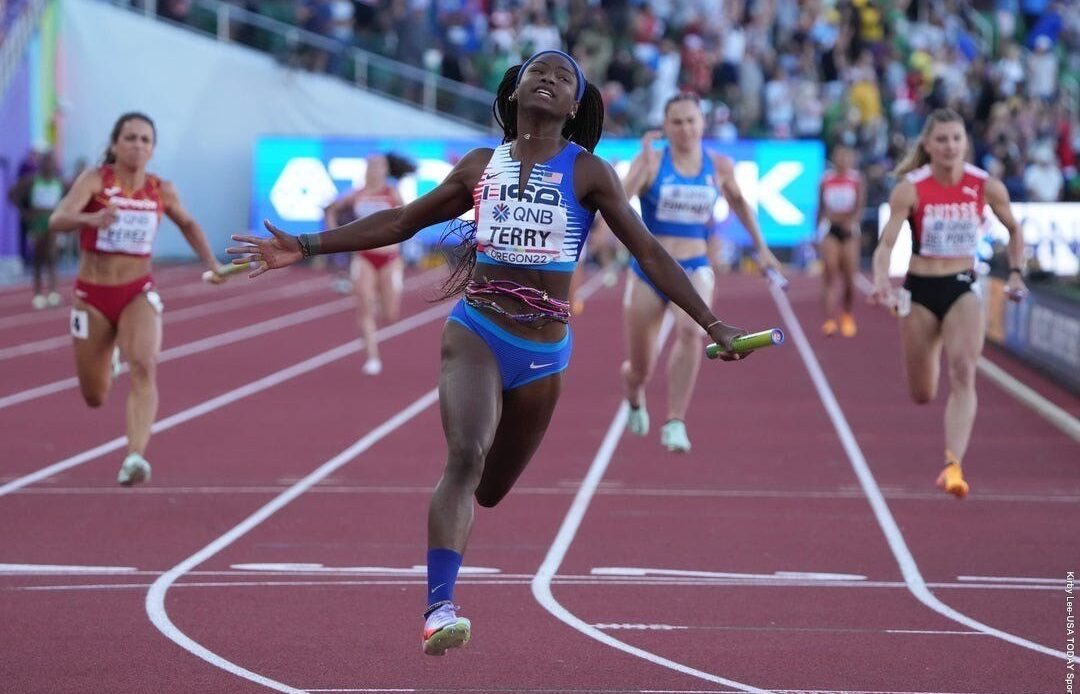 USC's TeeTee Terry, Aaron Brown, Andre De Grasse Win Relay Gold Medals At World Athletics Championships