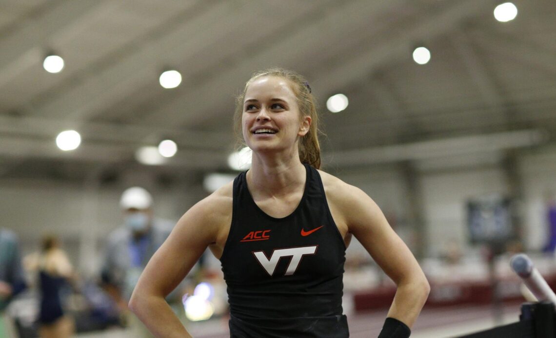 Virginia Tech's Baxter Wins NCAA Pole Vault Gold Medal