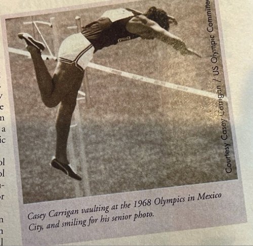 Casey Carrigan (1968): High School athletes who made the U.S. Olympic Team, from the Athletes Only Archives (2004), by Mark Winitz and James Dunaway