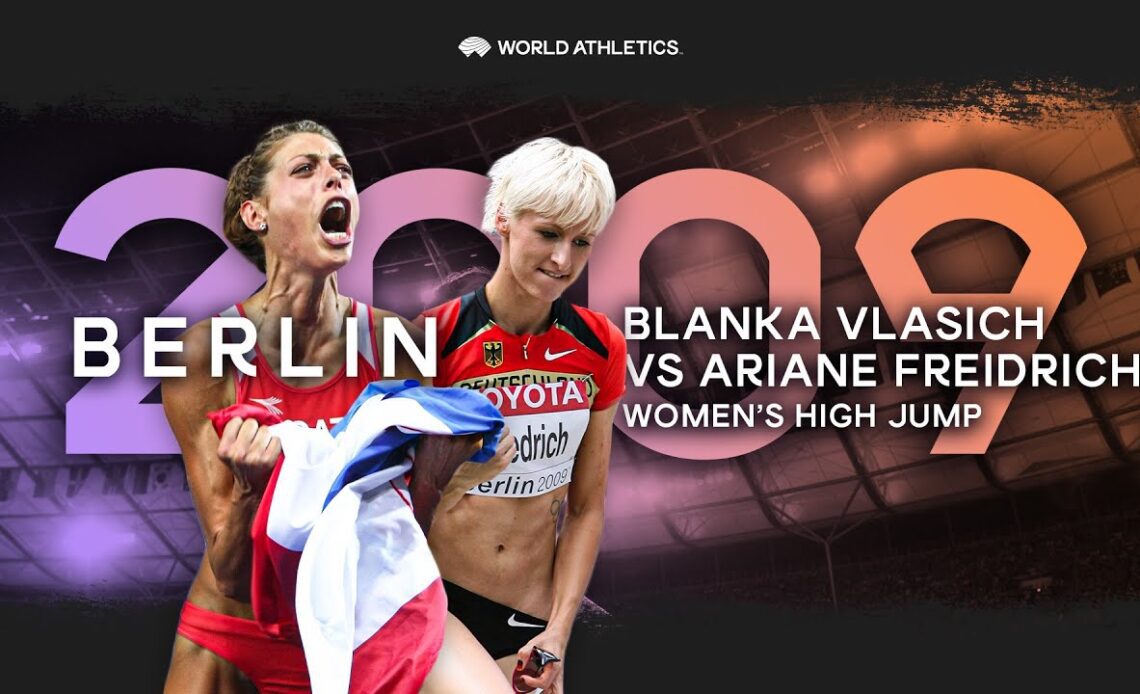 Epic high jump showdown - Vlasic vs Freidrich | World Athletics Championships Berlin 2009