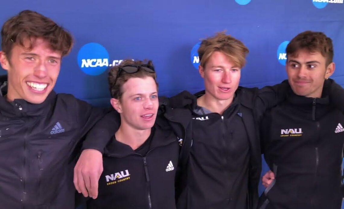 Nico Young, Drew Bosley & The NAU Men After Their SIXTH Title In Seven Years