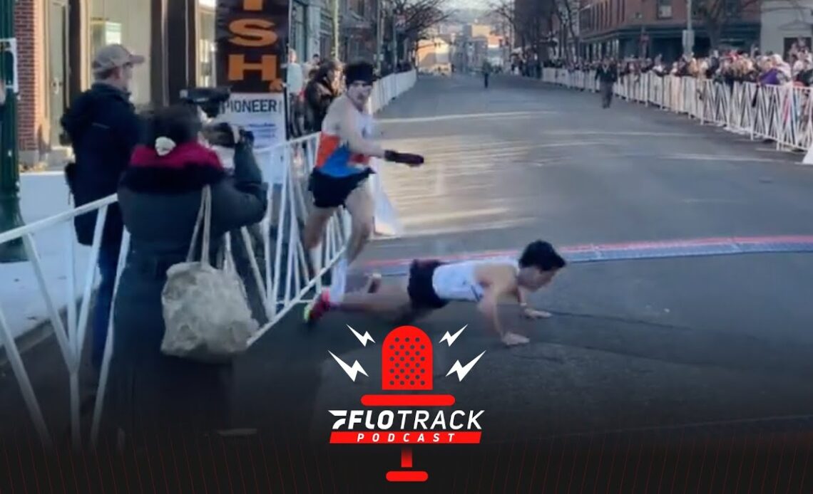 Physical Finish In Turkey Trot Sends Runner Into Barrier
