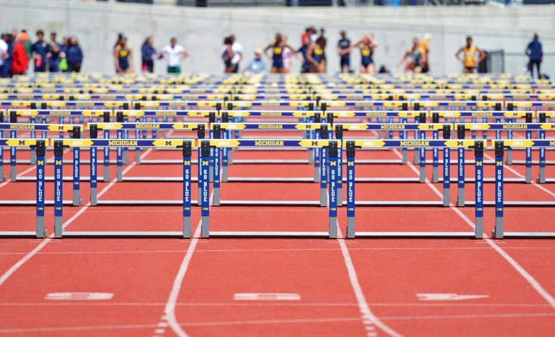 Track and Field Hurdles (U-M Athletic Communications)