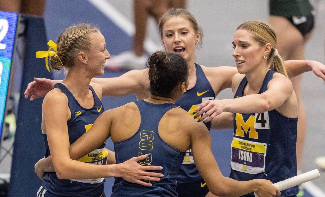 Wolverines Win Simmons-Harvey Invite Behind 4x400 Relay, Multiple Meet Records