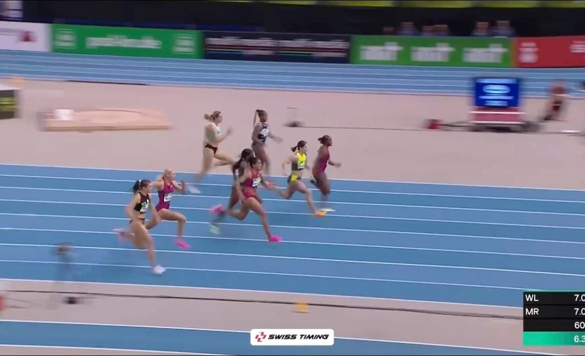 Dina Asher-Smith Runs NEW BRITISH 60m RECORD! 7.04 | World Athletics Indoor Tour