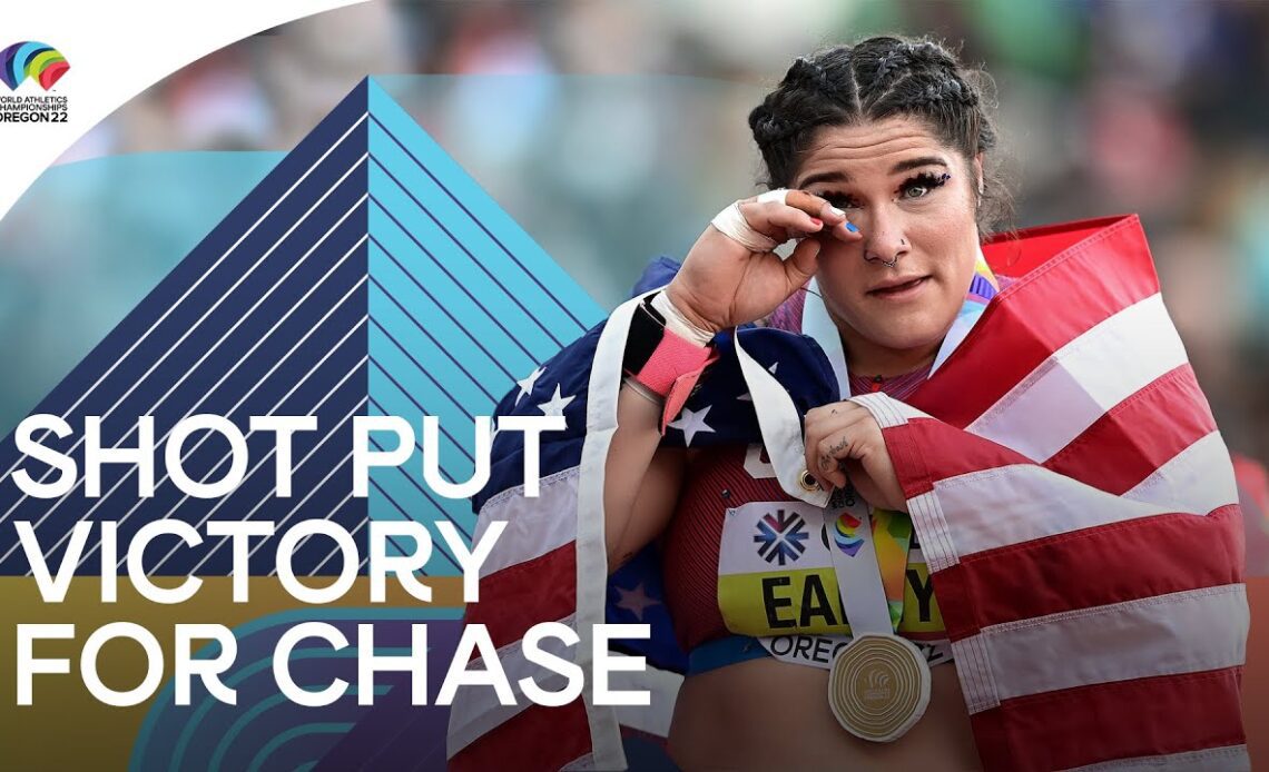 Emotional shot put victory for Ealey | World Athletics Championships Oregon 22
