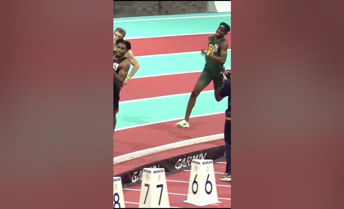 Georgia Teammates Elija Godwin and Matthew Boling Battle Over 400m! #shorts