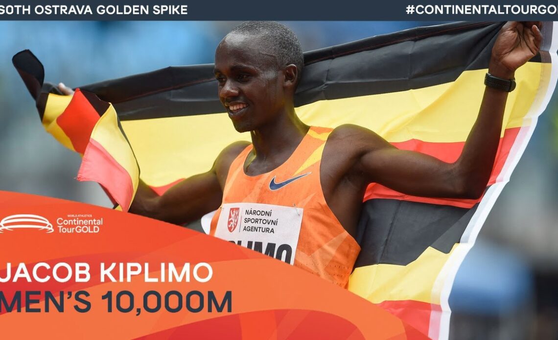 Jacob Kiplimo runs 7th fastest 10,000m all-time | Ostrava Golden Spike Continental Tour Gold