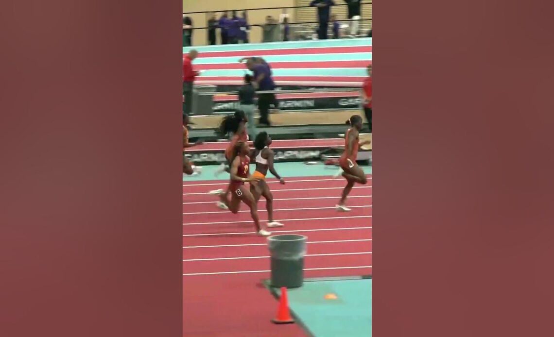 Julien Alfred Breaks Her Own 60m NCAA RECORD! #shorts