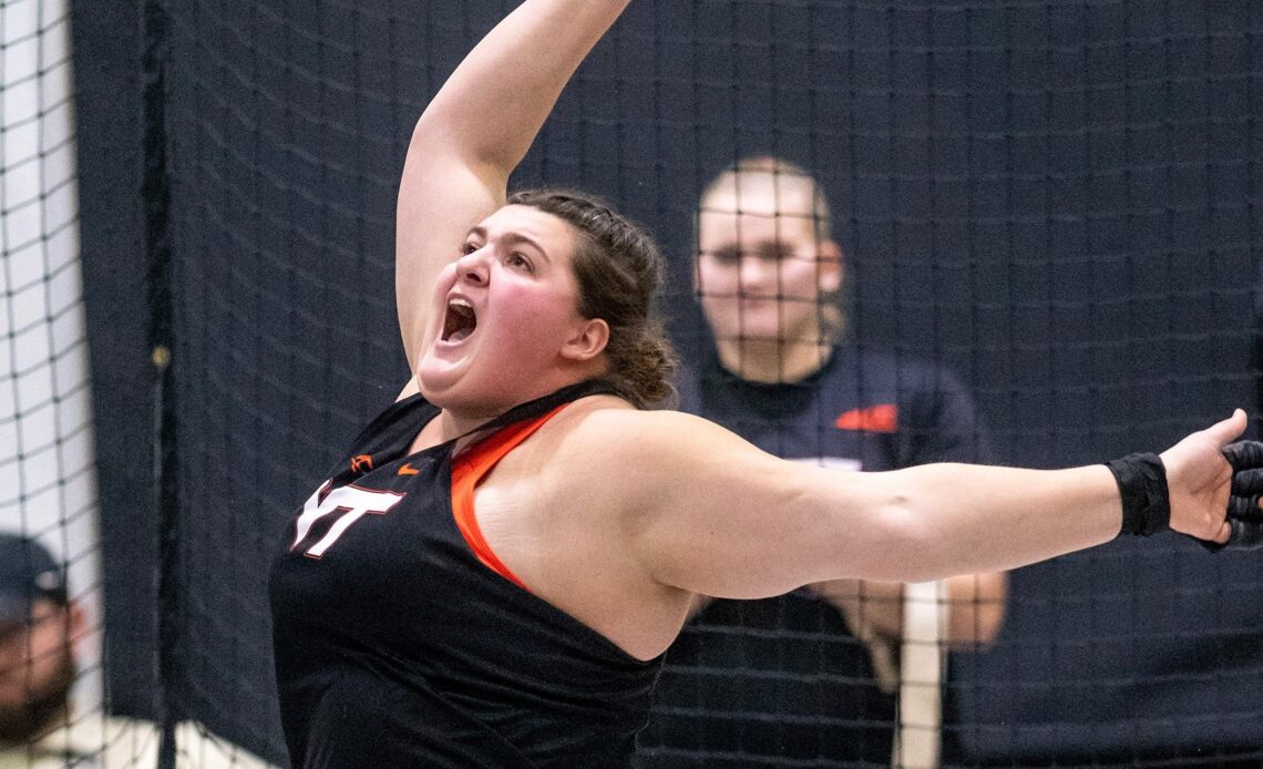 Rebecca Mammel leads the Nation in the women's weight throw