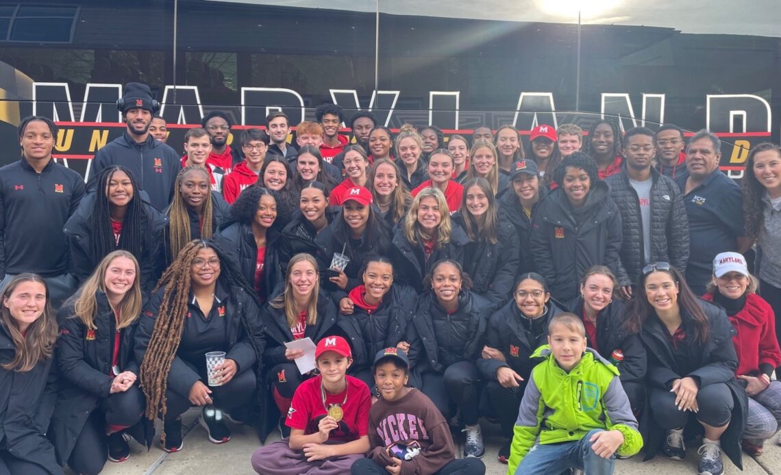 Track Terps Take Part in Reading Rocks Initiative
