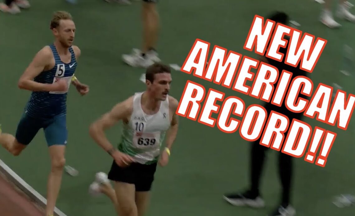 Woody Kincaid COMES FROM BEHIND To Break Grant Fisher's 5k American Record In 12:51!