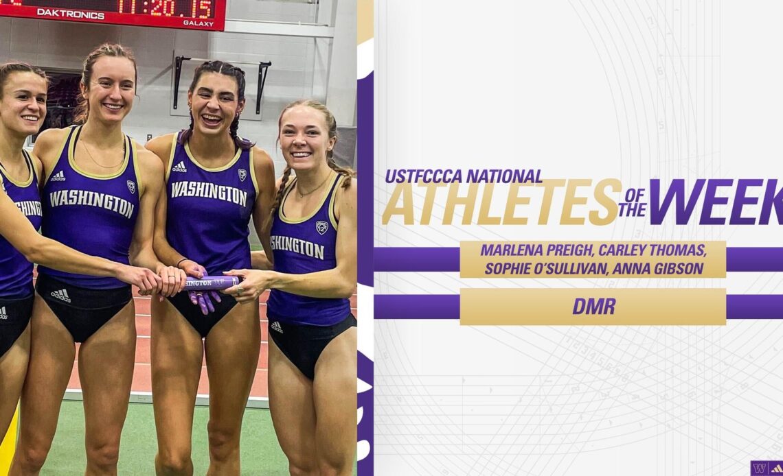 Women’s DMR Named Co-National Athletes Of Week