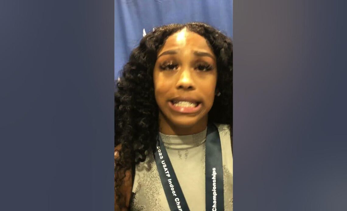 After US 60m Hurdles Win, Alaysha Johnson Is Not Focusing On Landing Sponsors Anymore #shorts