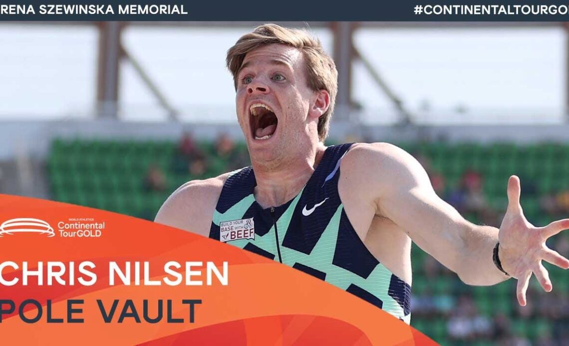 Chris Nilsen clears 5.92m in Bydgoszcz | Irena Szewinska Memorial Continental Tour Gold