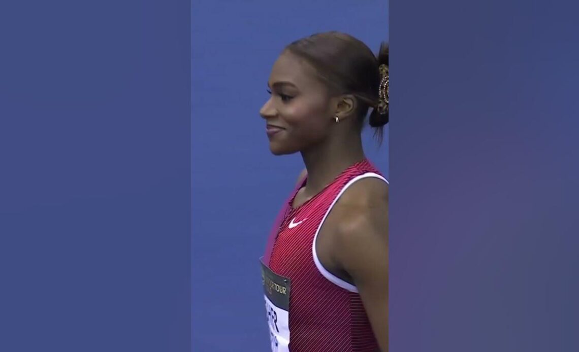 Dina Asher-Smith Breaks Her Own British 60m Record, 7.03 #shorts