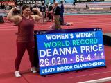 DyeStat.com - News - Love, American Style: DeAnna Price Shows Off Valentine's Day Gift With World Weight Throw All-Time Best
