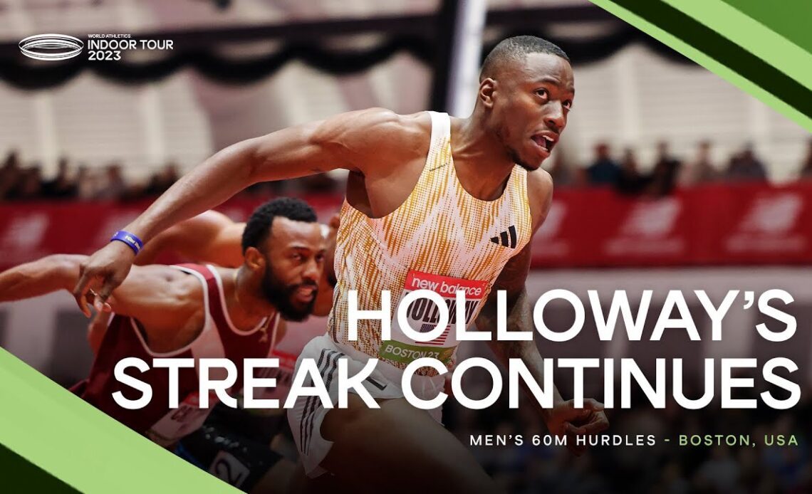 Grant Holloway 🇺🇸 storms to world-lead in the 60m hurdles 🚀 | World Indoor Tour 2023