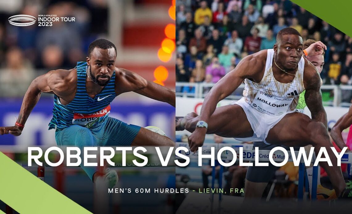 Holloway and Roberts in 60m hurdles battle | World Indoor Tour 2023