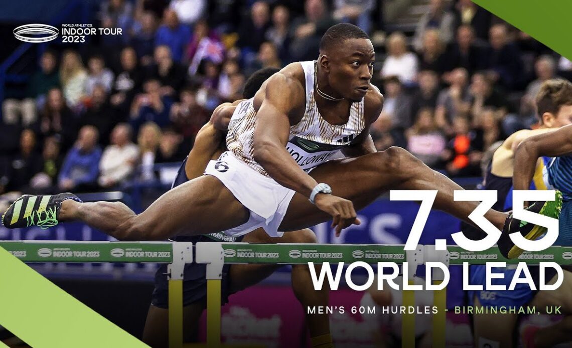 Holloway storms to 60m hurdles world lead 🚀 | World Indoor Tour 2023