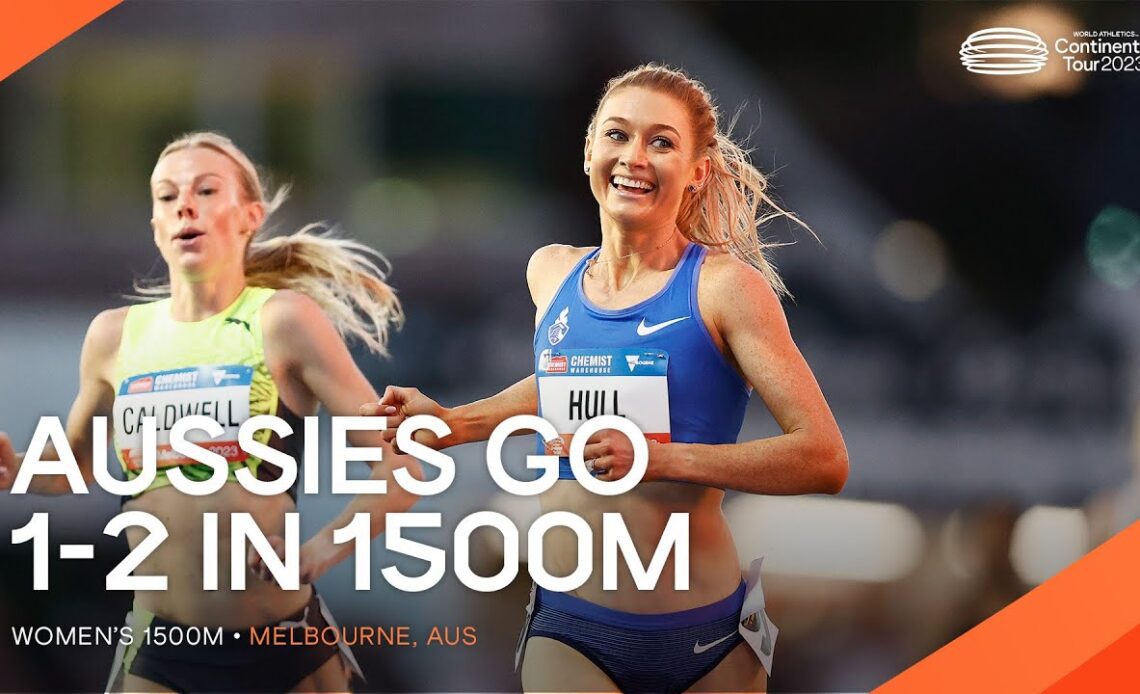 Hull and Caldwell dominate women's 1500m 🔥 | Continental Tour Gold 2023