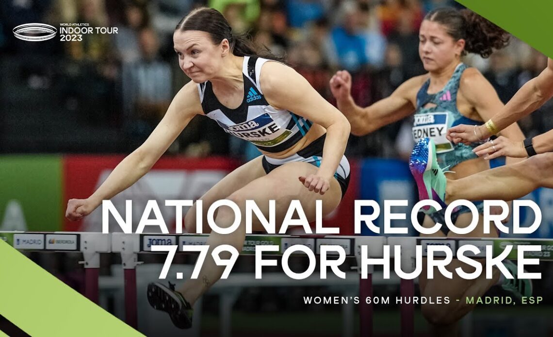 Hurske 🇫🇮 storms to national record in the women's 60m hurdles 🔥 | World Indoor Tour 2023