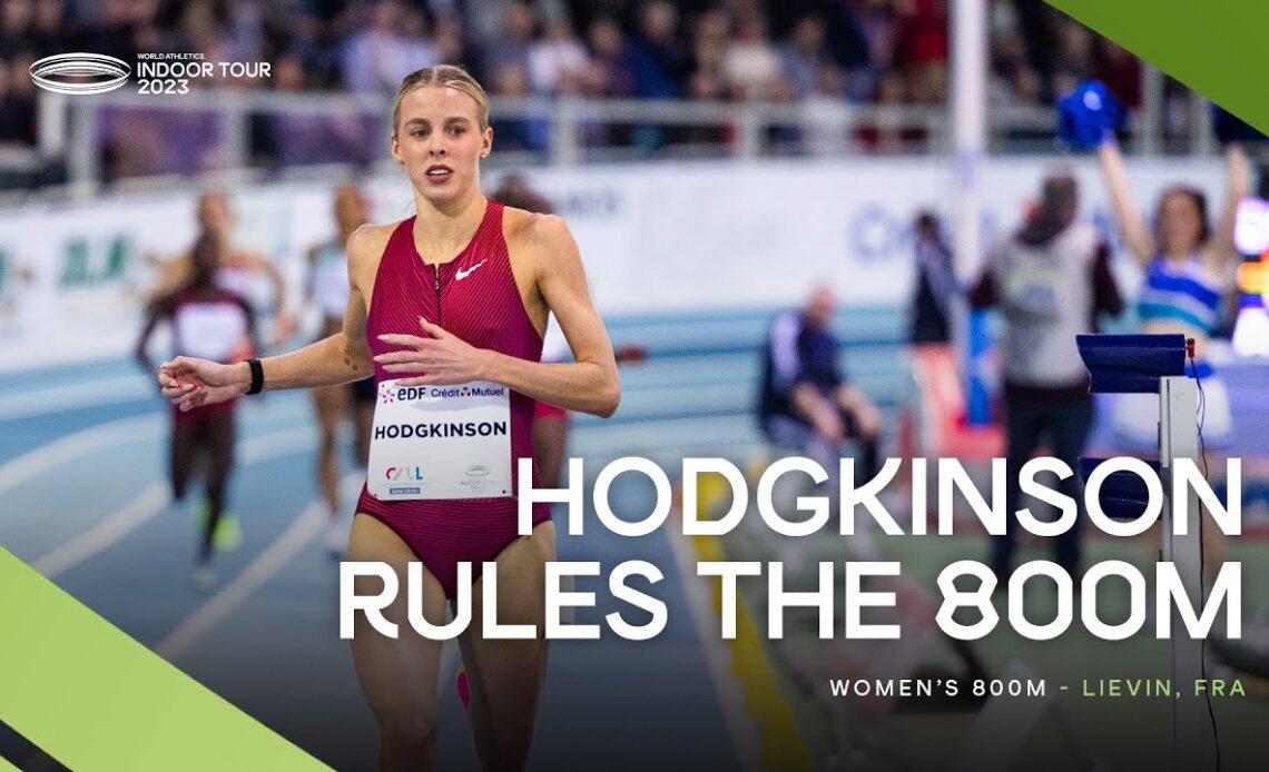 Keely Hodgkinson runs world-leading 800m | World Indoor Tour 2023